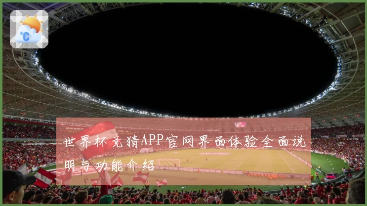 世界杯竞猜APP官网界面体验全面说明与功能介绍